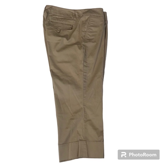 Willi Smith Straight Capri Pants Women’s Size 10 Color Khaki Low Rise Pocket’s. - Picture 1 of 15